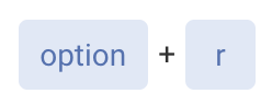 option+r