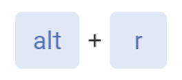 alt+r